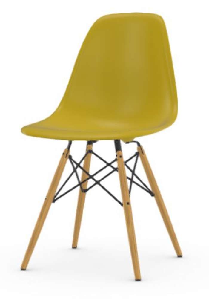Vitra - DSW Eames Plastic Sidechair - senf - sitzhöhe 43 cm - indoor