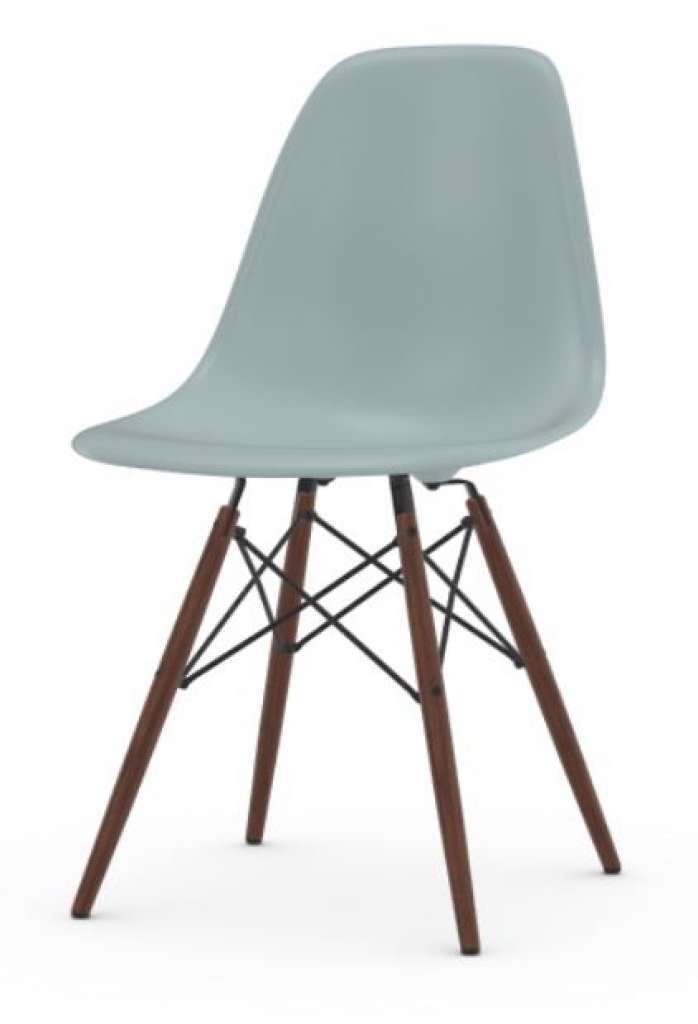 Vitra - DSW Gestell dunkel - eisgrau - Sitzhöhe 43 - indoor