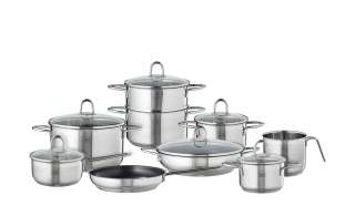 Topfset, 10-teilig  Melina ¦ silber ¦ Edelstahl Töpfe & Pfannen & Zubehör > Topf und Pfannen-Sets - Höffner