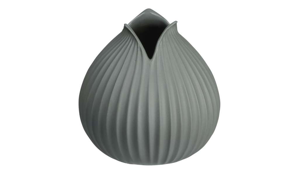 ASA SELECTION Vase  Yoko ¦ grau ¦ Porzellan ¦ Maße (cm): H: 10,5 Ø: 10 Dekoration > Vasen - Höffner