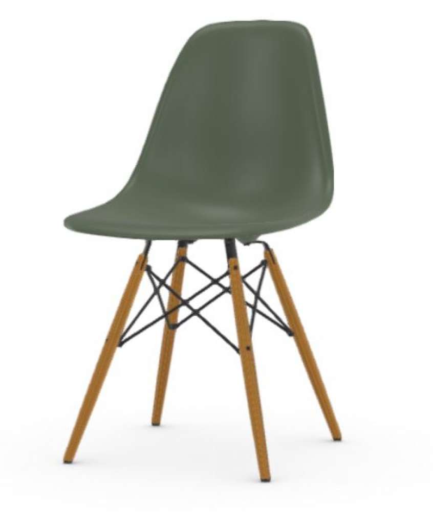 Vitra - DSW Eames Plastic Sidechair - weiß - sitzhöhe 43 cm - indoor