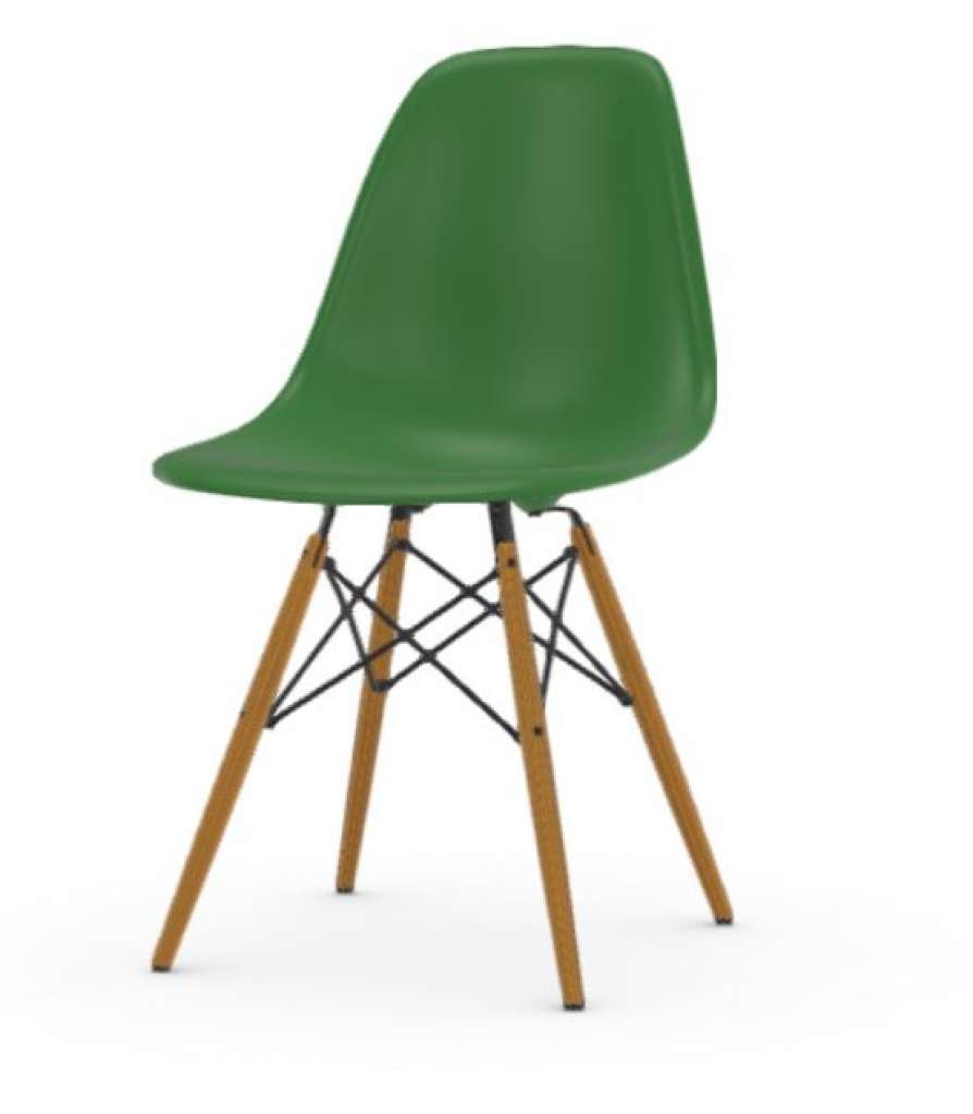 Vitra - DSW Eames Plastic Sidechair - crème - sitzhöhe 43 cm - indoor