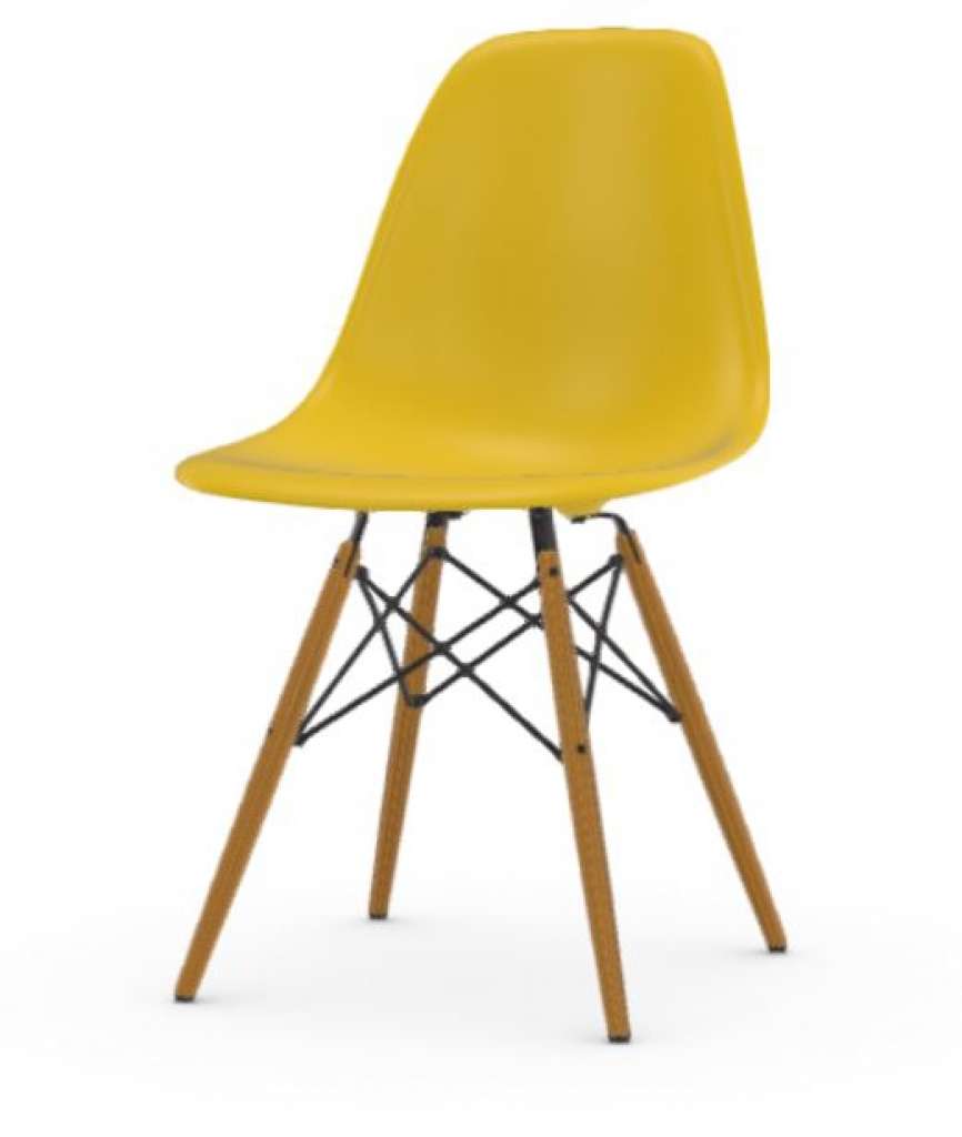 Vitra - DSW Eames Plastic Sidechair - senf - sitzhöhe 43 cm - indoor