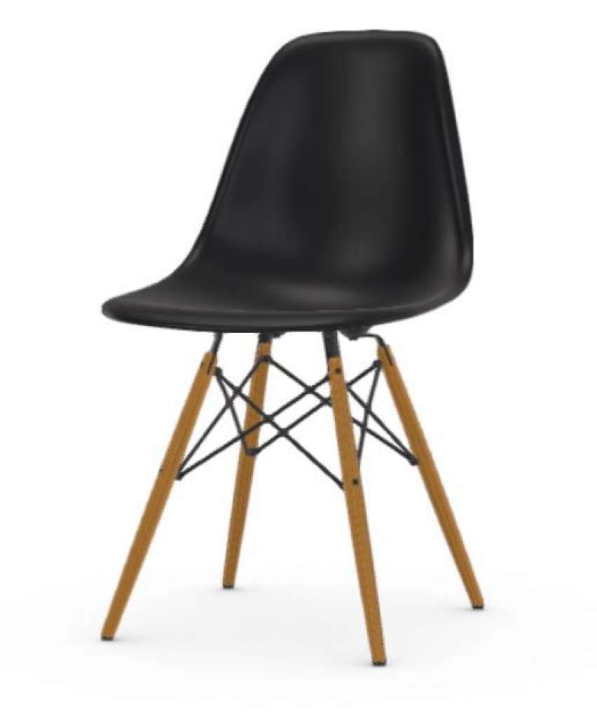 Vitra - DSW Eames Plastic Sidechair - rot - sitzhöhe 43 cm - indoor