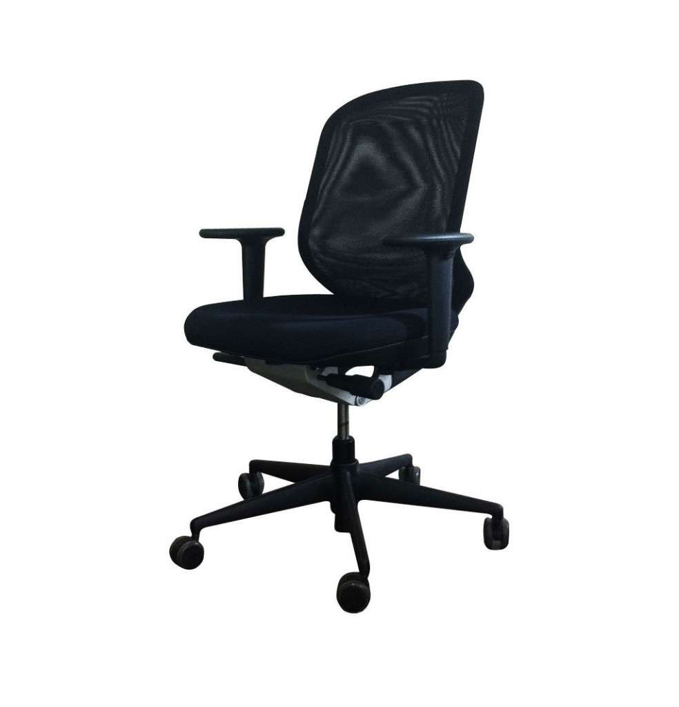 Vitra - MedaPal Bürostuhl - ohne verstellbare Lumbalstütze - mit höhenverstellbaren Armlehnen - nero - indoor