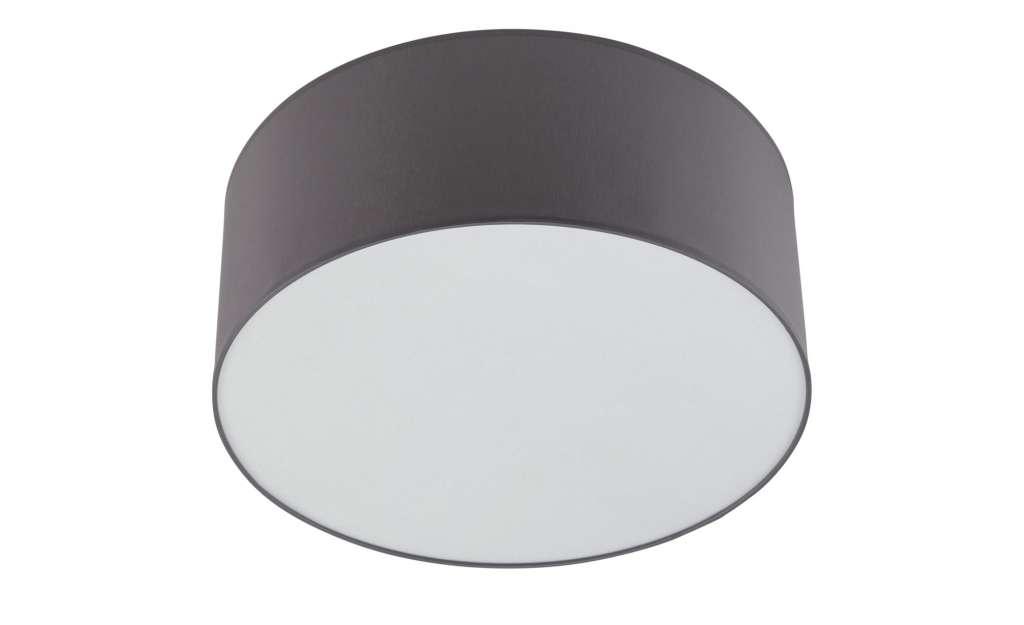 LED-Deckenleuchte, 1-flammig, Stoff grau ¦ grau ¦ Maße (cm): H: 20 Ø: 50 Lampen & Leuchten > Innenleuchten > Deckenleuchten - Höffner