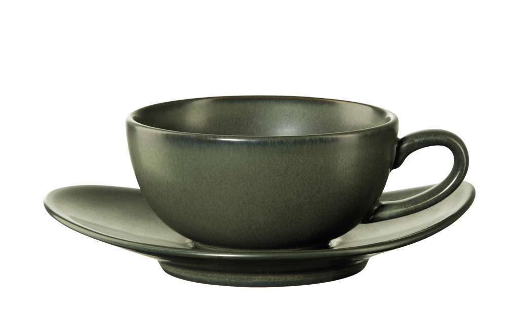 ASA SELECTION Teetasse mit Unterteller  Cuba Verde ¦ grün ¦ Steinzeug Geschirr > Tassen - Höffner