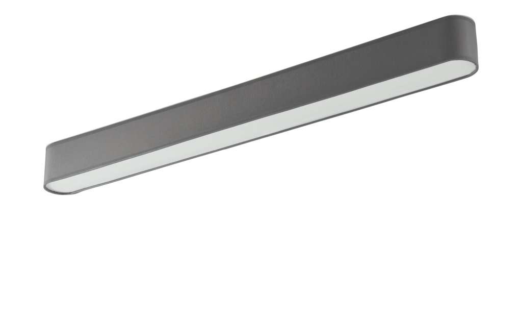 LED-Deckenleuchte, 1-flammig, Stoffschirm grau ¦ grau ¦ Maße (cm): B: 8 H: 9 Lampen & Leuchten > Innenleuchten > Deckenleuchten - Höffner
