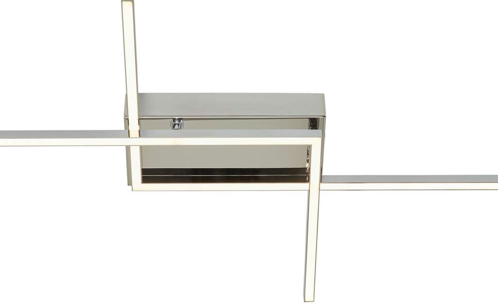 KHG LED-Deckenleuchte, 2-flammig, chrom ¦ silber ¦ Maße (cm): B: 40 H: 6,5 Lampen & Leuchten > Innenleuchten > Deckenleuchten - Höffner