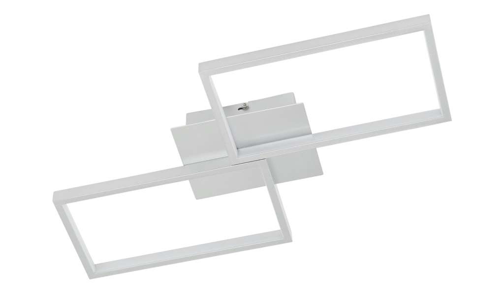 KHG LED-Deckenleuchte, 2-flammig, silberfarben ¦ silber ¦ Maße (cm): B: 28 H: 6 Lampen & Leuchten > Innenleuchten > Deckenleuchten - Höffner