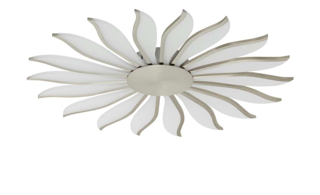 Meisterleuchten LED-Deckenleuchte, ´Sonne´ Nickel matt ¦ silber ¦ Maße (cm): H: 5 Ø: 65 Lampen & Leuchten > Innenleuchten > Deckenleuchten - Höffner