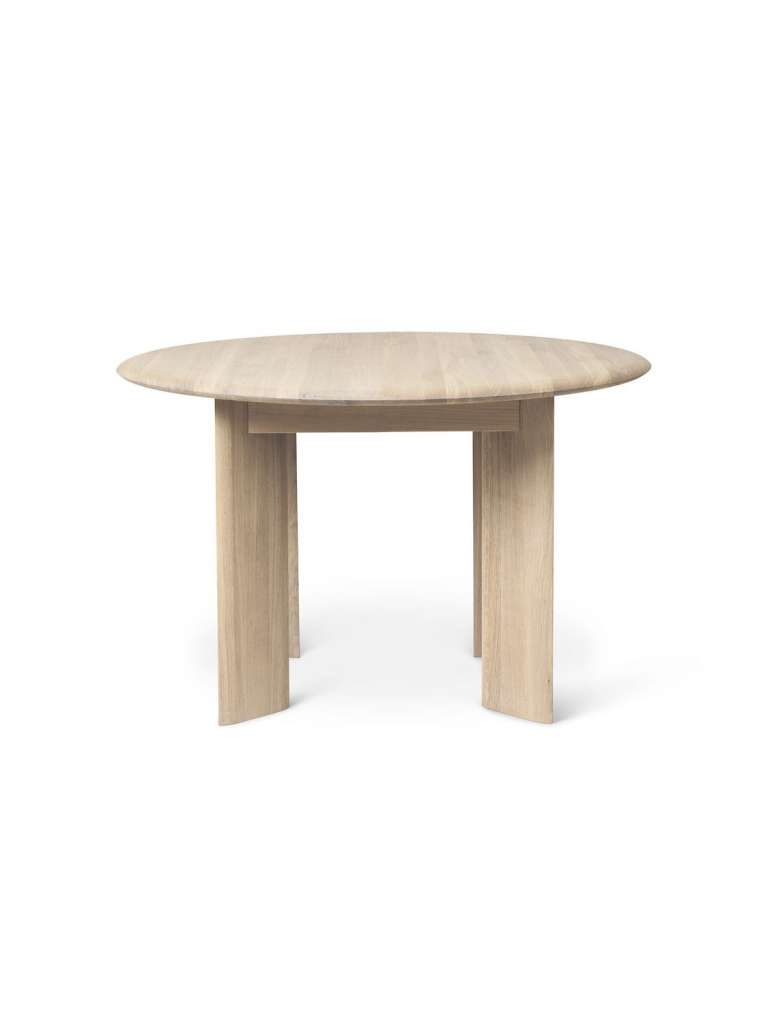 ferm LIVING - Bevel Tisch - rund - weiß - indoor