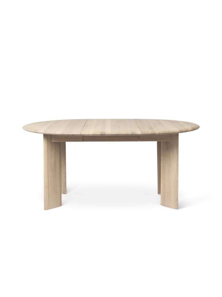 ferm LIVING - Bevel Tisch - 1x ausziehbar  - weiß - indoor