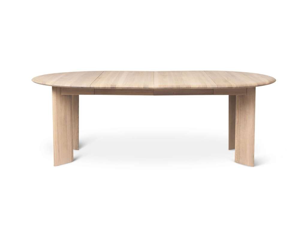 ferm LIVING - Bevel Tisch - 2x ausziehbar  - weiß - indoor