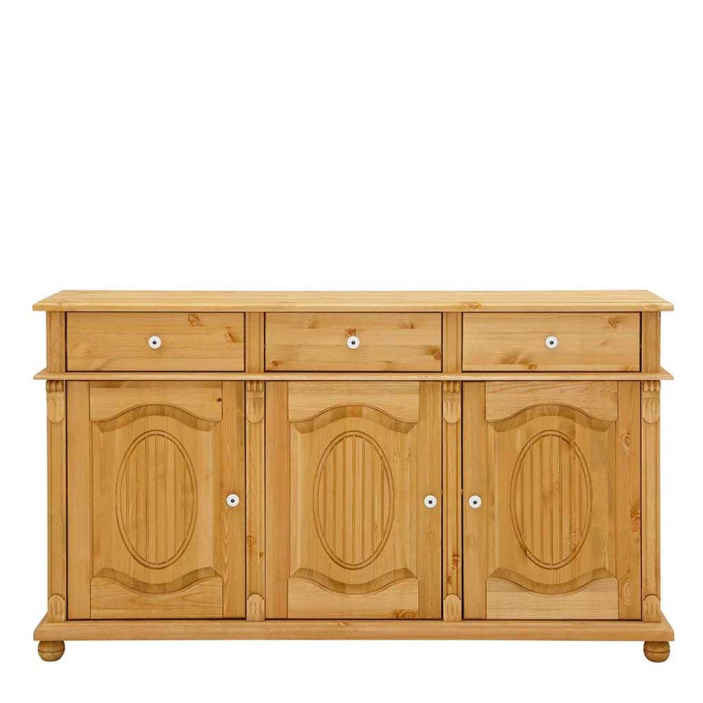 Massivholz Sideboard aus Kiefer gebeizt und geölt Landhaus Design
