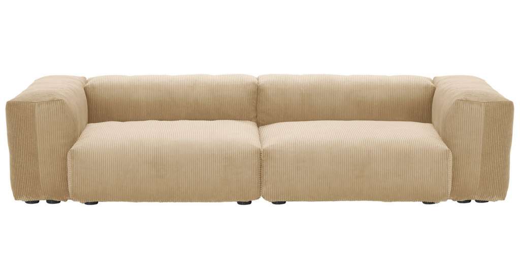 vetsak - Medium 2-Sitzer Sofa Cord Velours  - sand - indoor