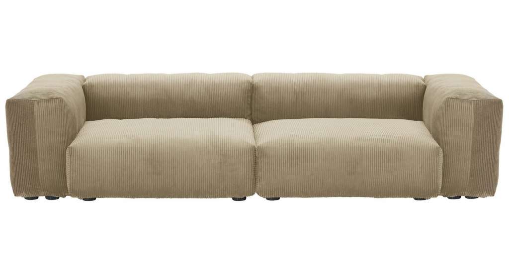 vetsak - Medium 2-Sitzer Sofa Cord Velours  - khaki - indoor