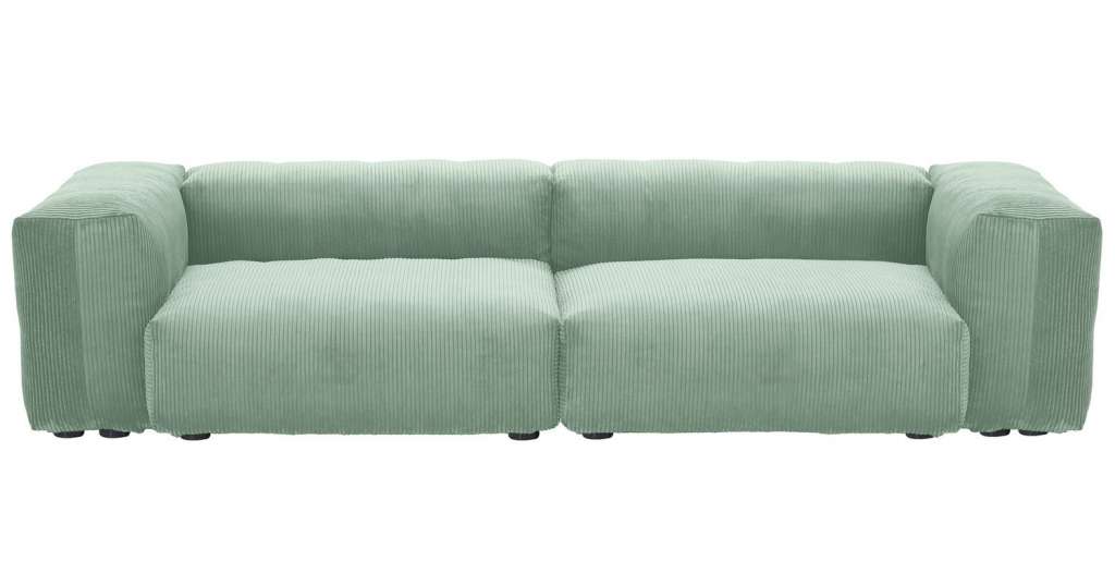 vetsak - Medium 2-Sitzer Sofa Cord Velours  - duck egg - indoor