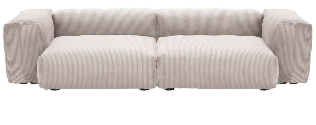 vetsak - Large 2-Sitzer Cord Velours - platinum - indoor
