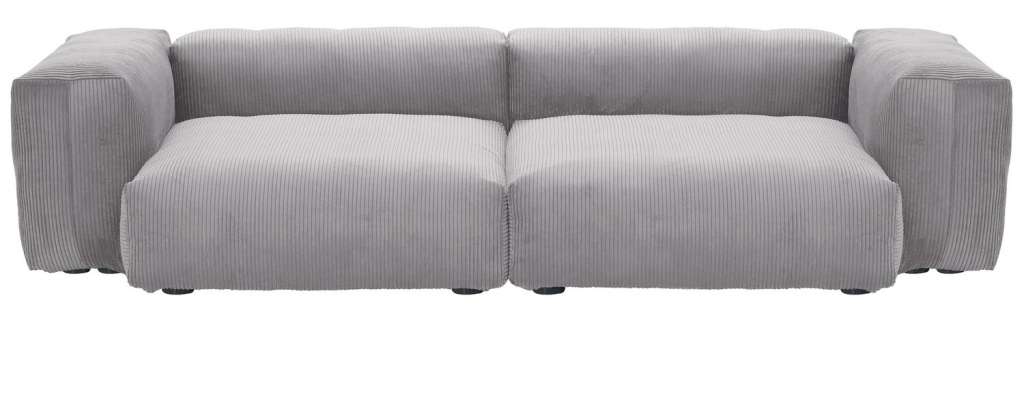 vetsak - Large 2-Sitzer Cord Velours - hellgrau - indoor