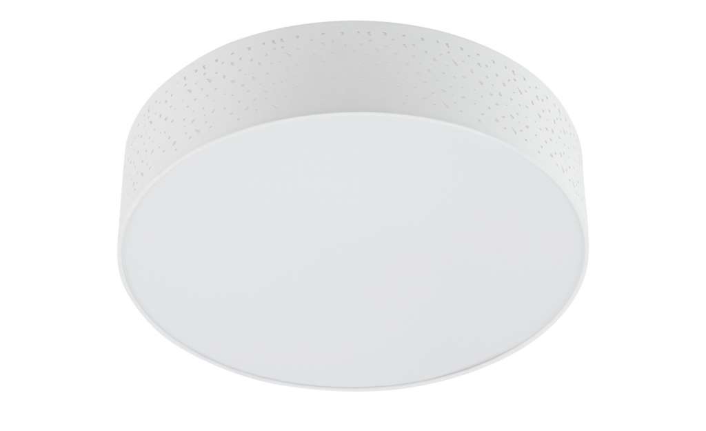 KHG Deckenleuchte, 3-flammig, Stoffschrim weiß ¦ weiß ¦ Maße (cm): H: 12 Ø: 50 Lampen & Leuchten > Innenleuchten > Deckenleuchten - Höffner