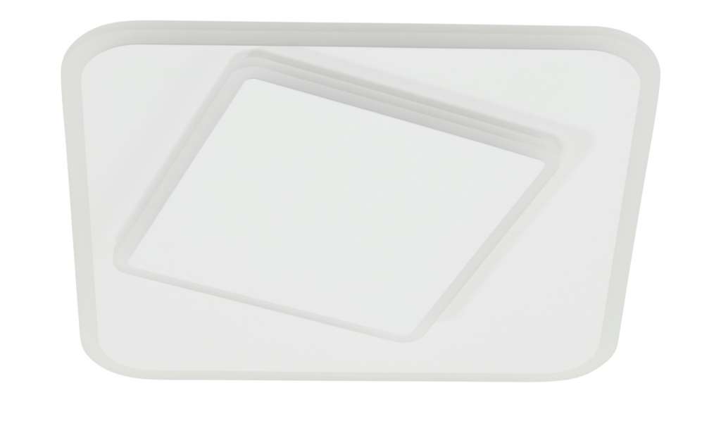 KHG LED-Deckenleuchte, weiß `Vierecke` ¦ weiß ¦ Maße (cm): B: 38 H: 5,5 Lampen & Leuchten > Innenleuchten > Deckenleuchten - Höffner