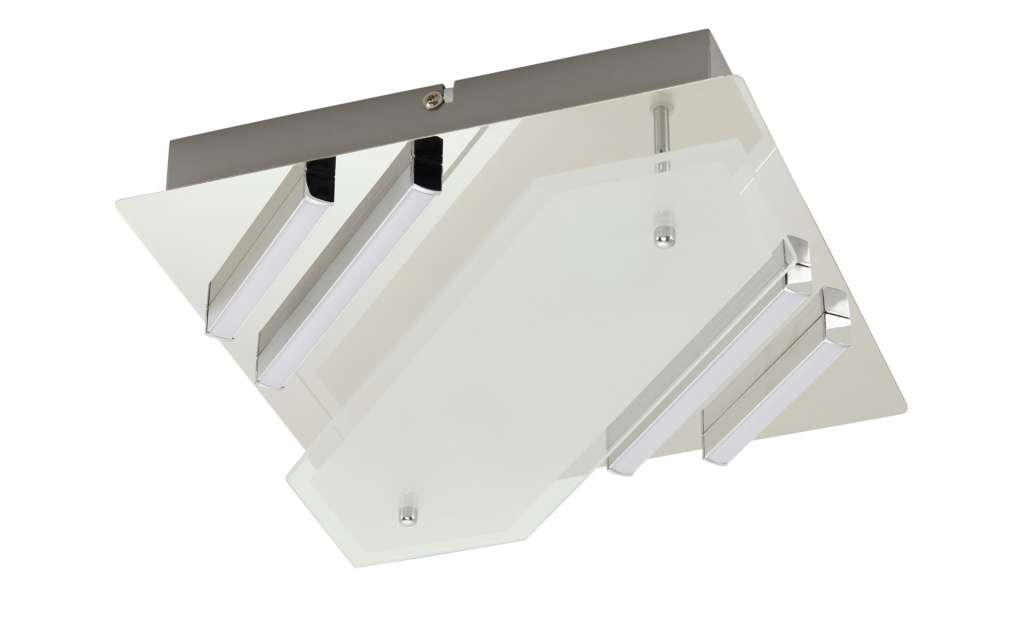 KHG LED-Deckenleuchte, 2+4 flammig, chrom ¦ silber ¦ Maße (cm): B: 25 H: 8 Lampen & Leuchten > Innenleuchten > Deckenleuchten - Höffner