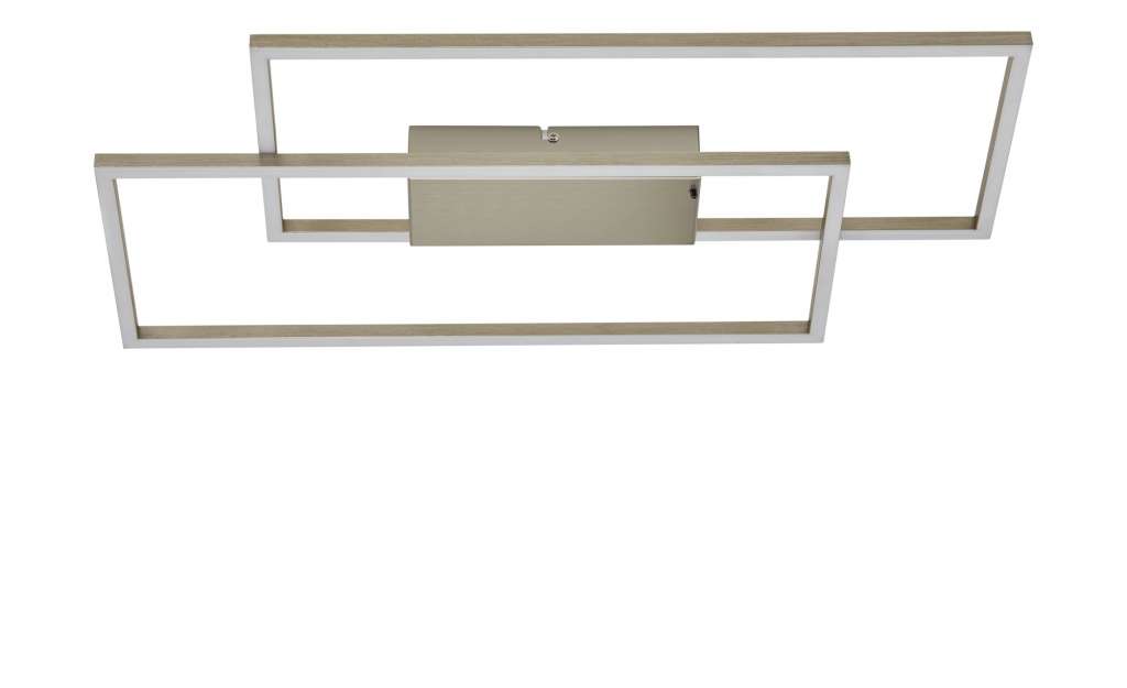 KHG LED-Deckenleuchte, 2-flammig, alufarben ¦ silber ¦ Maße (cm): B: 32 H: 4,5 Lampen & Leuchten > Innenleuchten > Deckenleuchten - Höffner