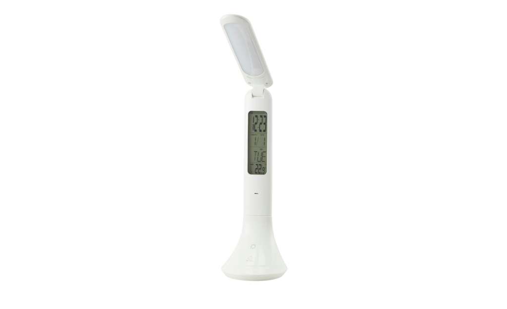 KHG Mobile-Tischleuchte, weiß mit Display ¦ weiß ¦ Maße (cm): B: 3 H: 27 Lampen & Leuchten > Innenleuchten > Tischlampen - Höffner
