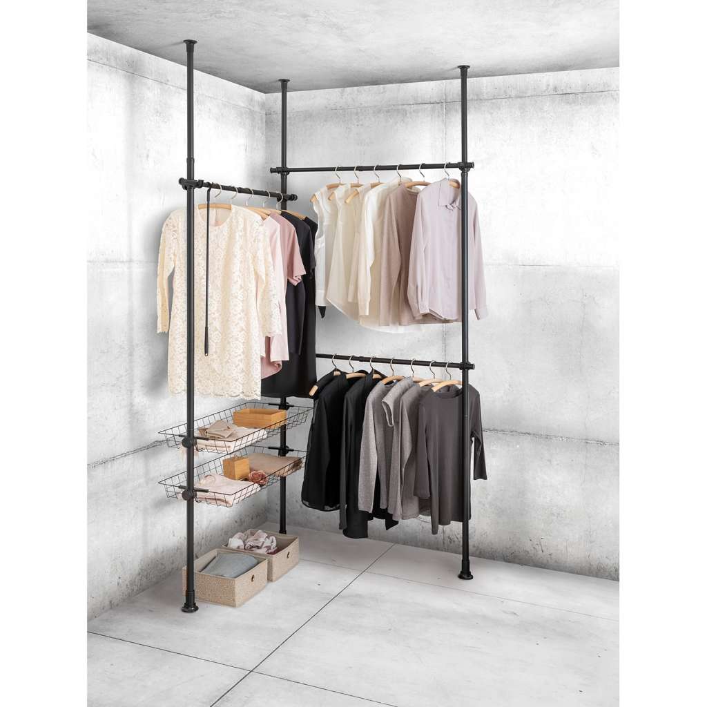 home24 Teleskop-Garderobe Herkules Duo