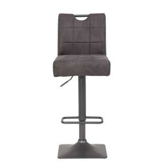 Tresenstühle in Anthrazit Microfaser modern (2er Set)