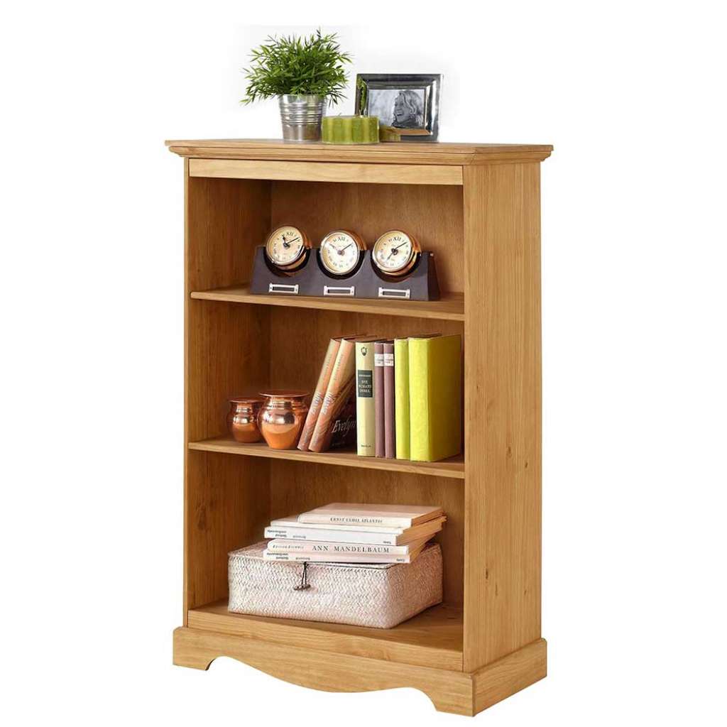 Standregal aus Kiefer Massivholz 120 cm hoch