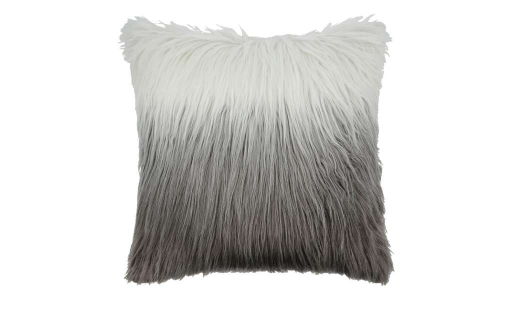 HOME STORY Kissen  Shaggy ¦ grau ¦ 100% Polyesterfüllung, 450gr. ¦ Maße (cm): B: 47 Heimtextilien > Kissen > Dekokissen - Höffner