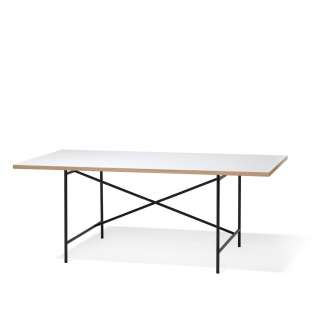 Richard Lampert - Eiermann 1 Schreibtisch - Tischplatte weiß - Gestell schwarz - 180 x 90 cm - indoor