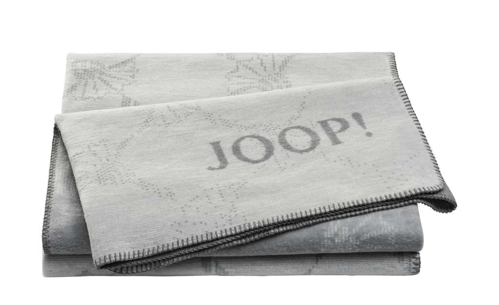 JOOP! Wohndecke  Joop!Cornflower Double ¦ grau ¦ 58% Baumwolle, 35% Polyacryl, 7% Polyester  ¦ Maße (cm): B: 150 Heimtextilien > Kuscheldecken - Höffner