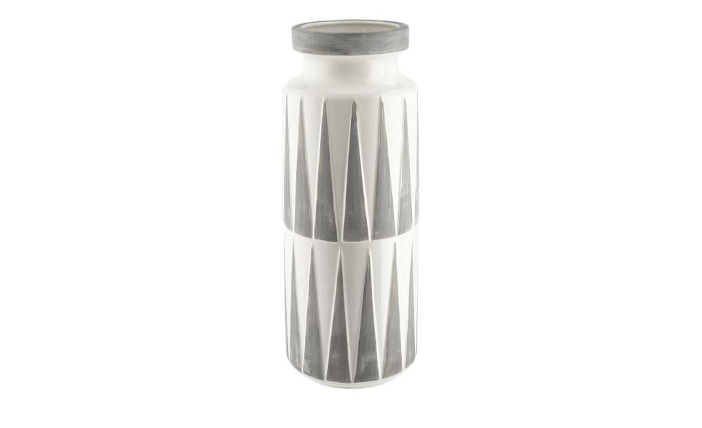 Vase ¦ grau ¦ Steinzeug ¦ Maße (cm): H: 42,5 Ø: 17.5 Dekoration > Vasen - Höffner