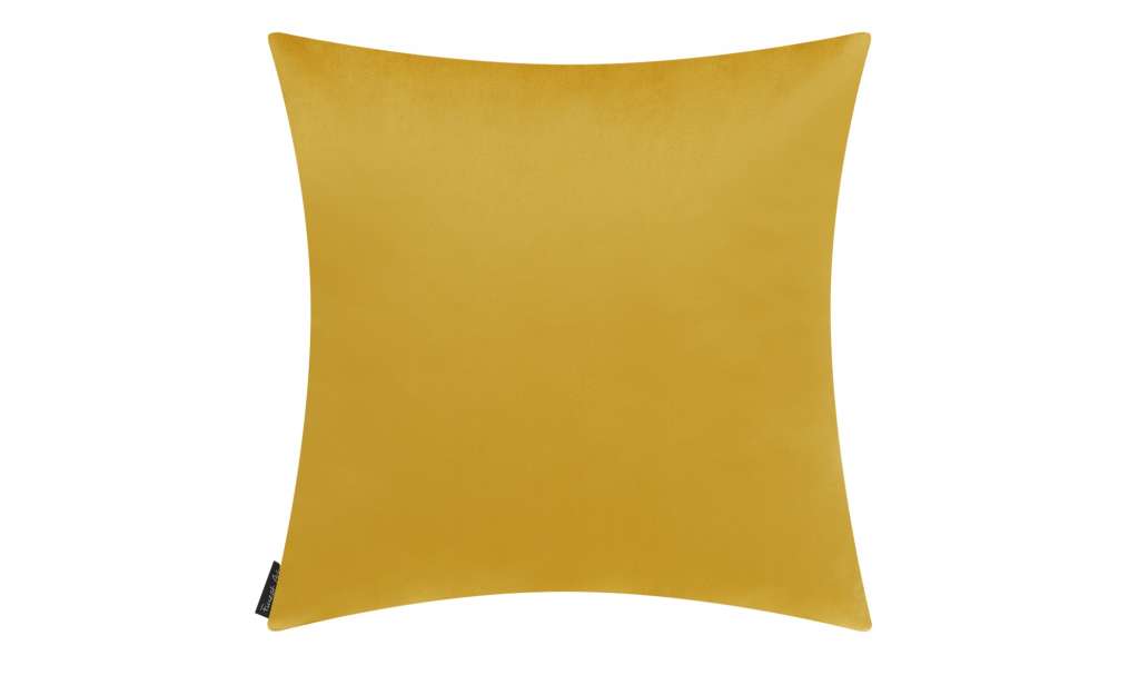Wendekissen  Fluffy ¦ gelb ¦ 100% Federfüllung, Velour ¦ Maße (cm): B: 45 Heimtextilien > Kissen > Dekokissen - Höffner