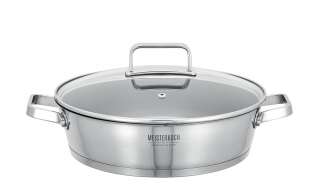 Meisterkoch Servierpfanne 28 cm ¦ silber ¦ Edelstahl ¦ Maße (cm): H: 7 Ø: 28 Töpfe & Pfannen & Zubehör > Pfannen > Spezial-Pfannen - Höffner