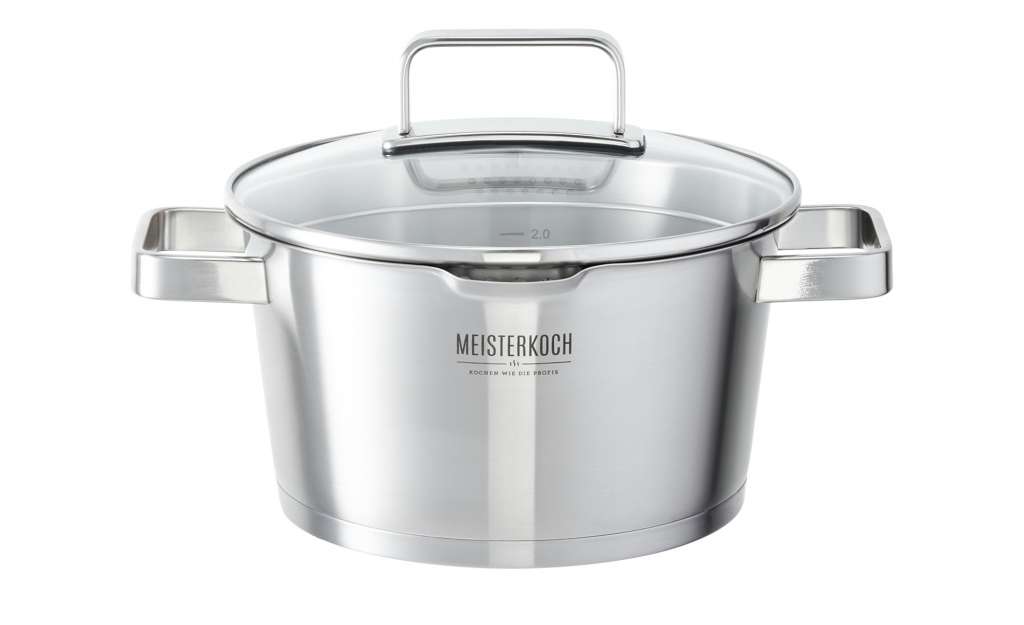 Meisterkoch Bratentopf 20 cm ¦ silber ¦ Edelstahl ¦ Maße (cm): H: 11 Ø: 20 Töpfe & Pfannen & Zubehör > Töpfe - Höffner