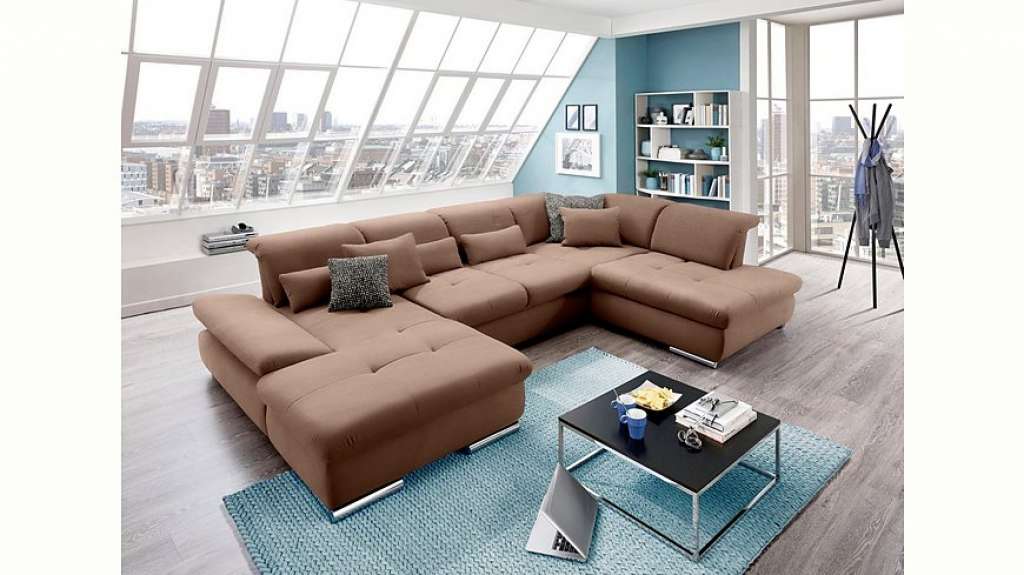 set one by Musterring Wohnlandschaft »SO4100«, Ottomane wahlweise links oder rechts bestellbar, wahlweise mit Bettfunktion