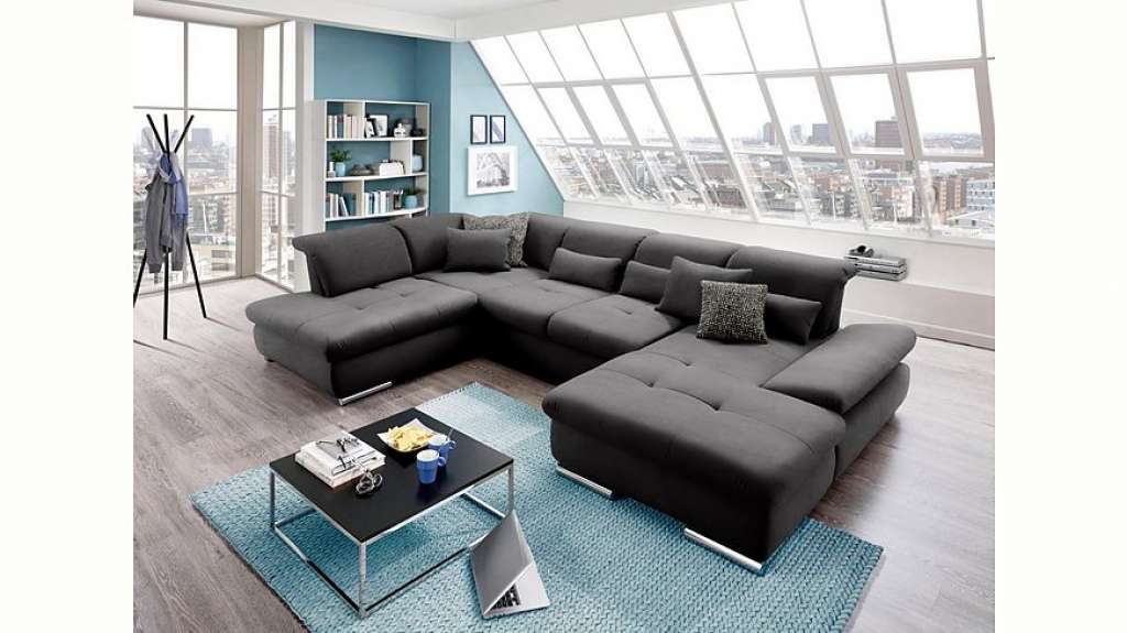 set one by Musterring Wohnlandschaft »SO4100«, Ottomane wahlweise links oder rechts bestellbar, wahlweise mit Bettfunktion