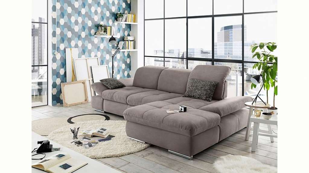 set one by Musterring Ecksofa »SO4100«, Recamiere links oder rechts, wahlweise mit Bettfunktion