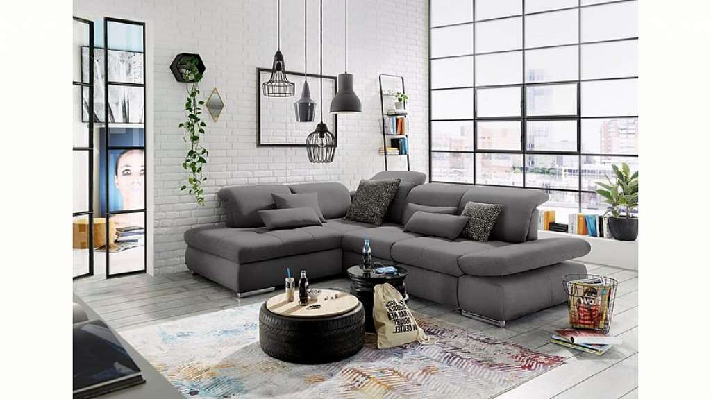 set one by Musterring Ecksofa »SO4100«, Ottomane links oder rechts bestellbar, wahlweise mit Bettfunktion