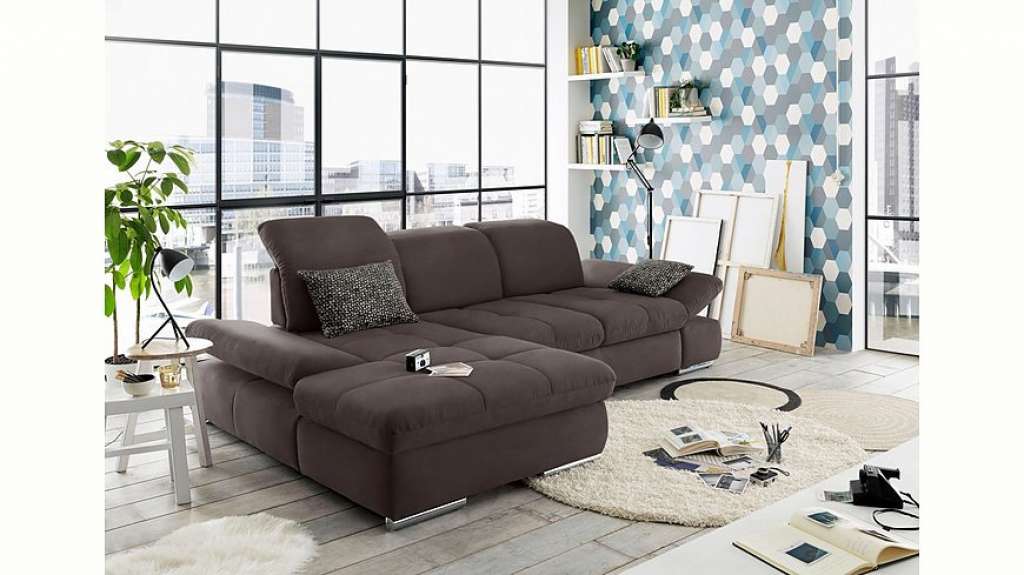 set one by Musterring Ecksofa »SO4100«, Recamiere links oder rechts, wahlweise mit Bettfunktion