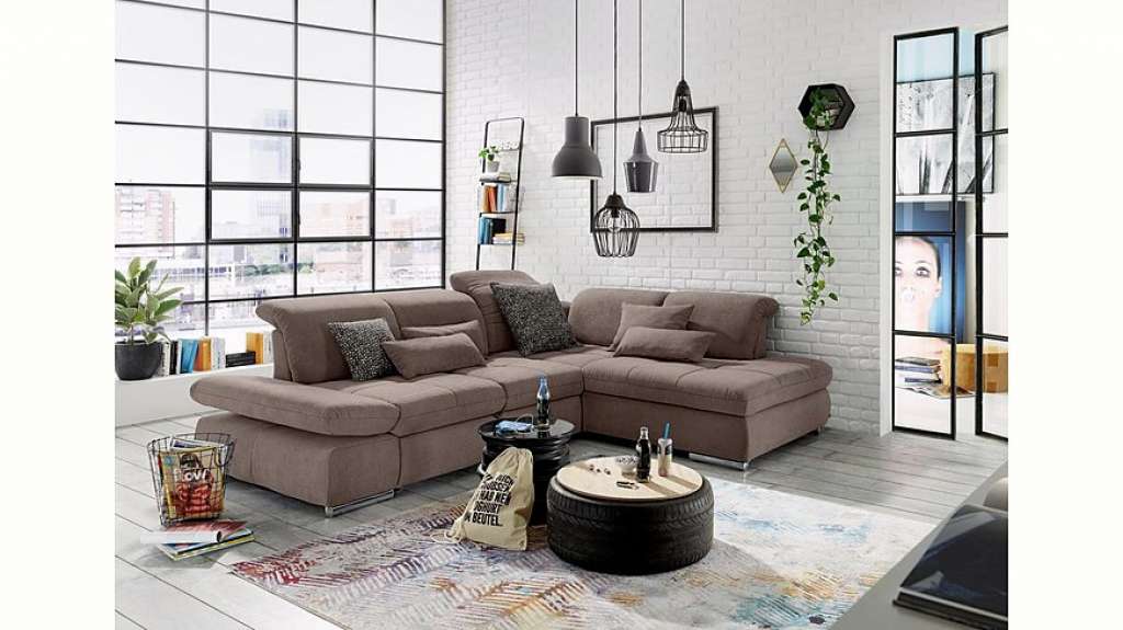 set one by Musterring Ecksofa »SO4100«, Ottomane links oder rechts bestellbar, wahlweise mit Bettfunktion