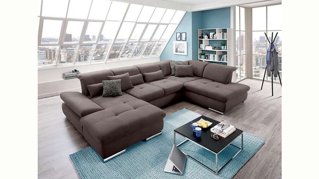 set one by Musterring Wohnlandschaft »SO4100«, Ottomane wahlweise links oder rechts bestellbar, wahlweise mit Bettfunktion