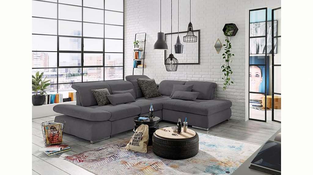 set one by Musterring Ecksofa »SO4100«, Recamiere links oder rechts, wahlweise mit Bettfunktion