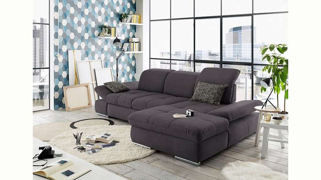 set one by Musterring Ecksofa »SO4100«, Recamiere links oder rechts, wahlweise mit Bettfunktion
