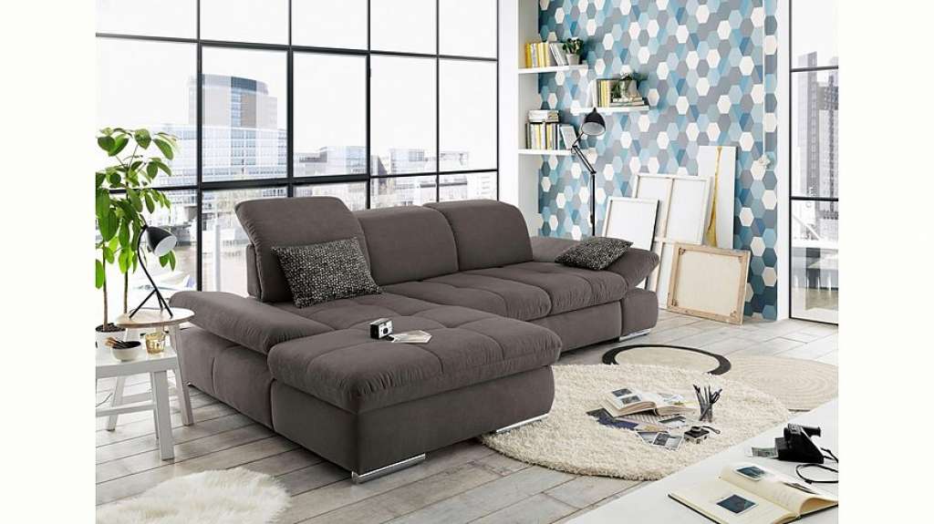 set one by Musterring Ecksofa »SO4100«, Recamiere links oder rechts, wahlweise mit Bettfunktion