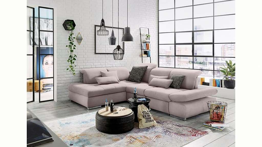 set one by Musterring Ecksofa »SO4100«, Ottomane links oder rechts bestellbar, wahlweise mit Bettfunktion
